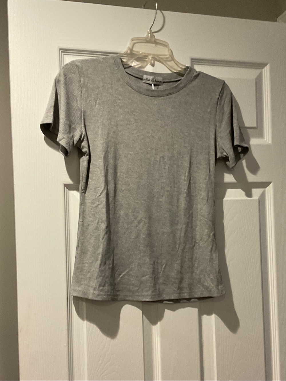 Classic Crew Neck Women's Tee - Light Gray